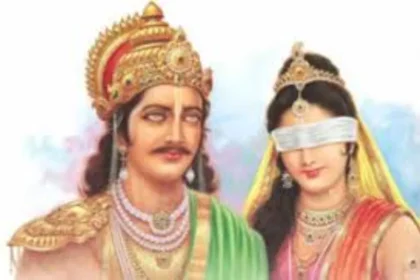 dhrtarashtr ka andhapan mahabharat ke yuddh ki prshthabhoomi
