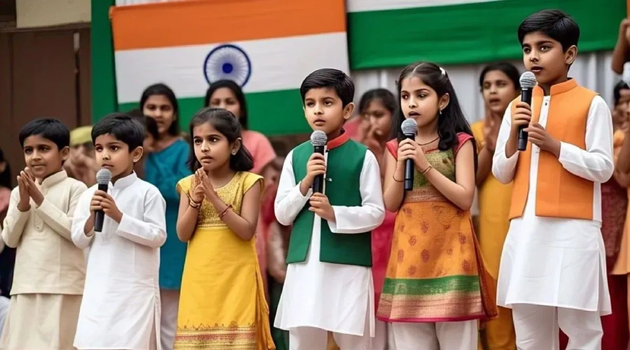 School mein gantantra diwas ke karyakram