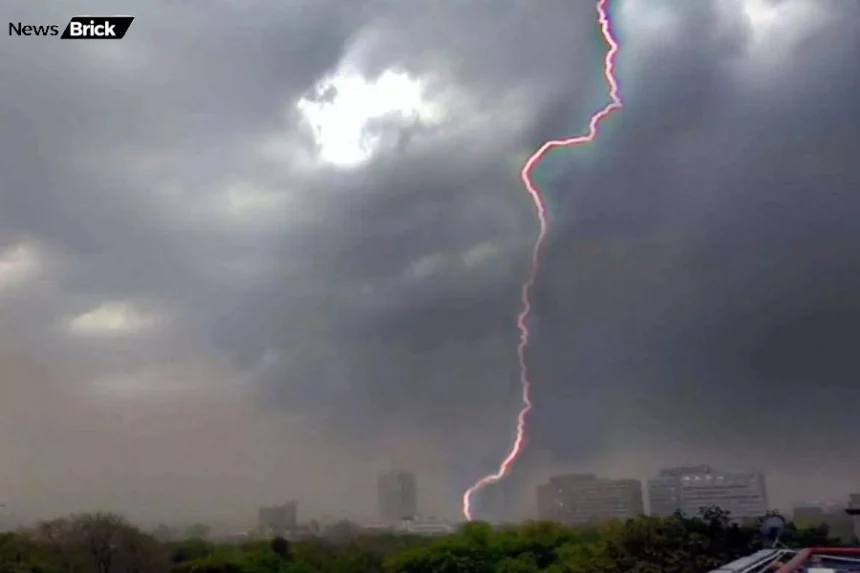 haryana mein badla mausam din mein hui aandhi-toofan